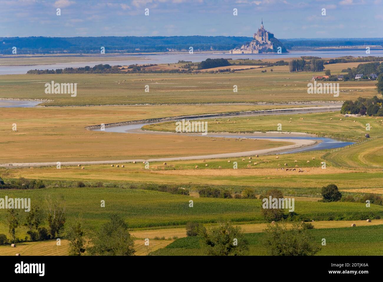 Mont-Saint-Michel Bay, Normandie, France from Avranches Stock Photo