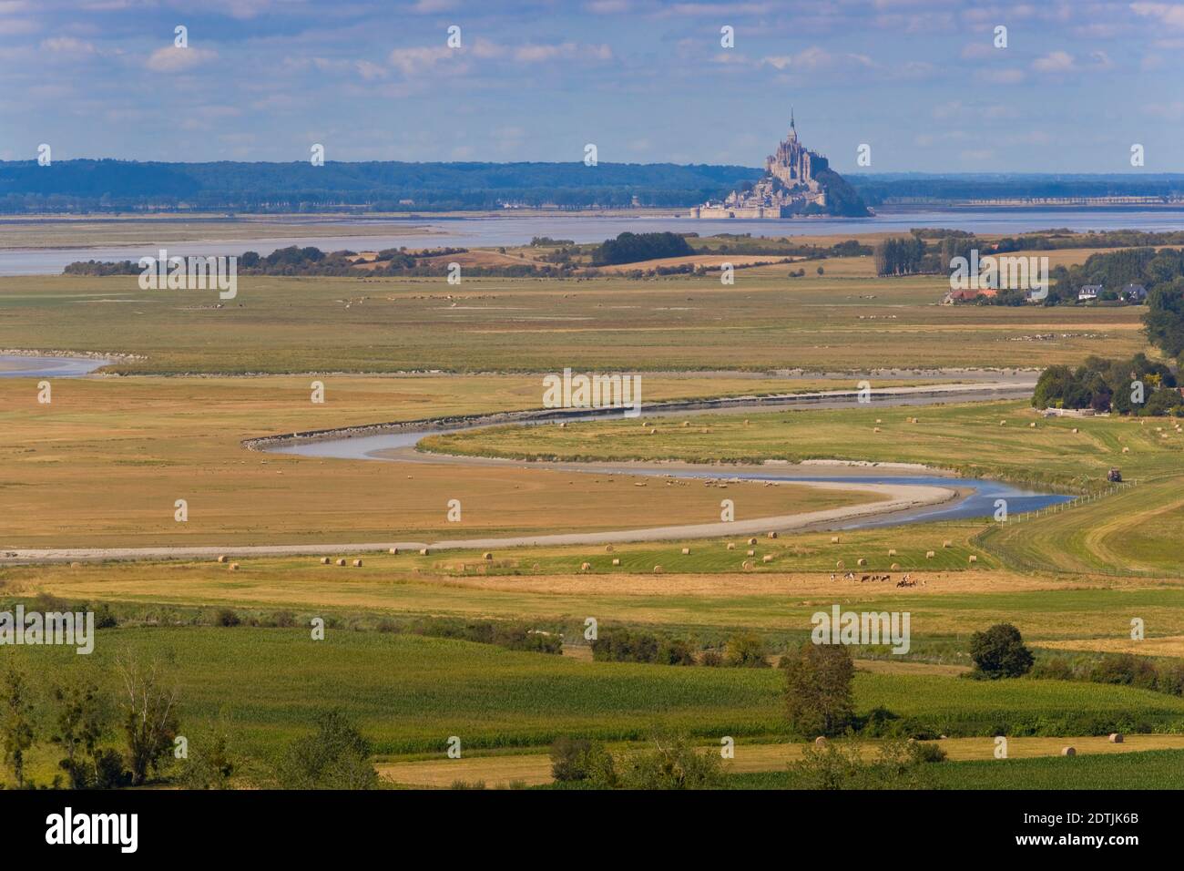 Mont-Saint-Michel Bay, Normandie, France from Avranches Stock Photo