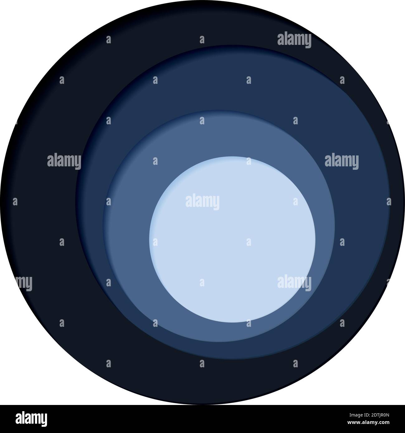 Round palette of four colors on a white background - Vector illustration Stock Vector