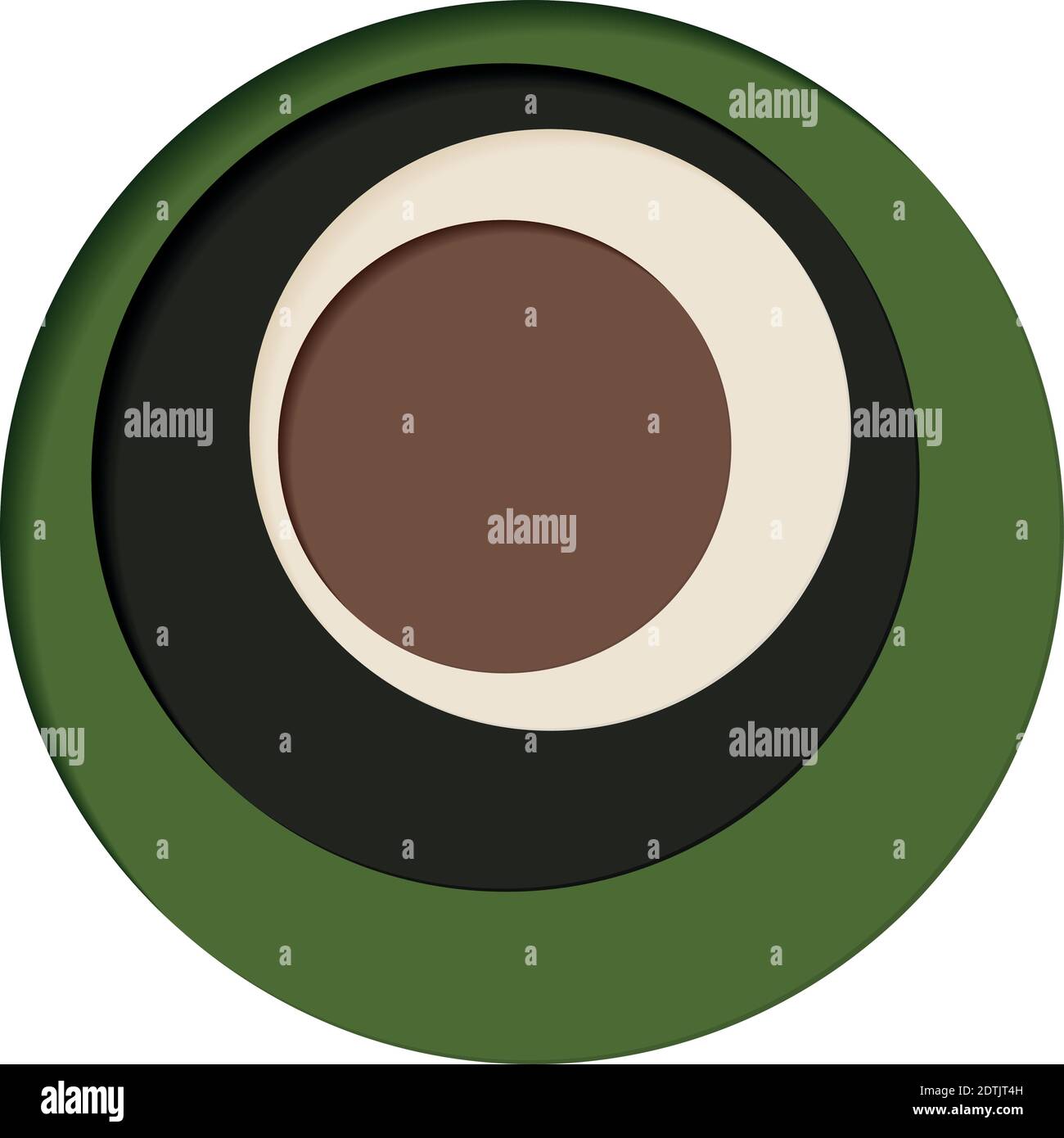 Round palette of four colors on a white background - Vector ...
