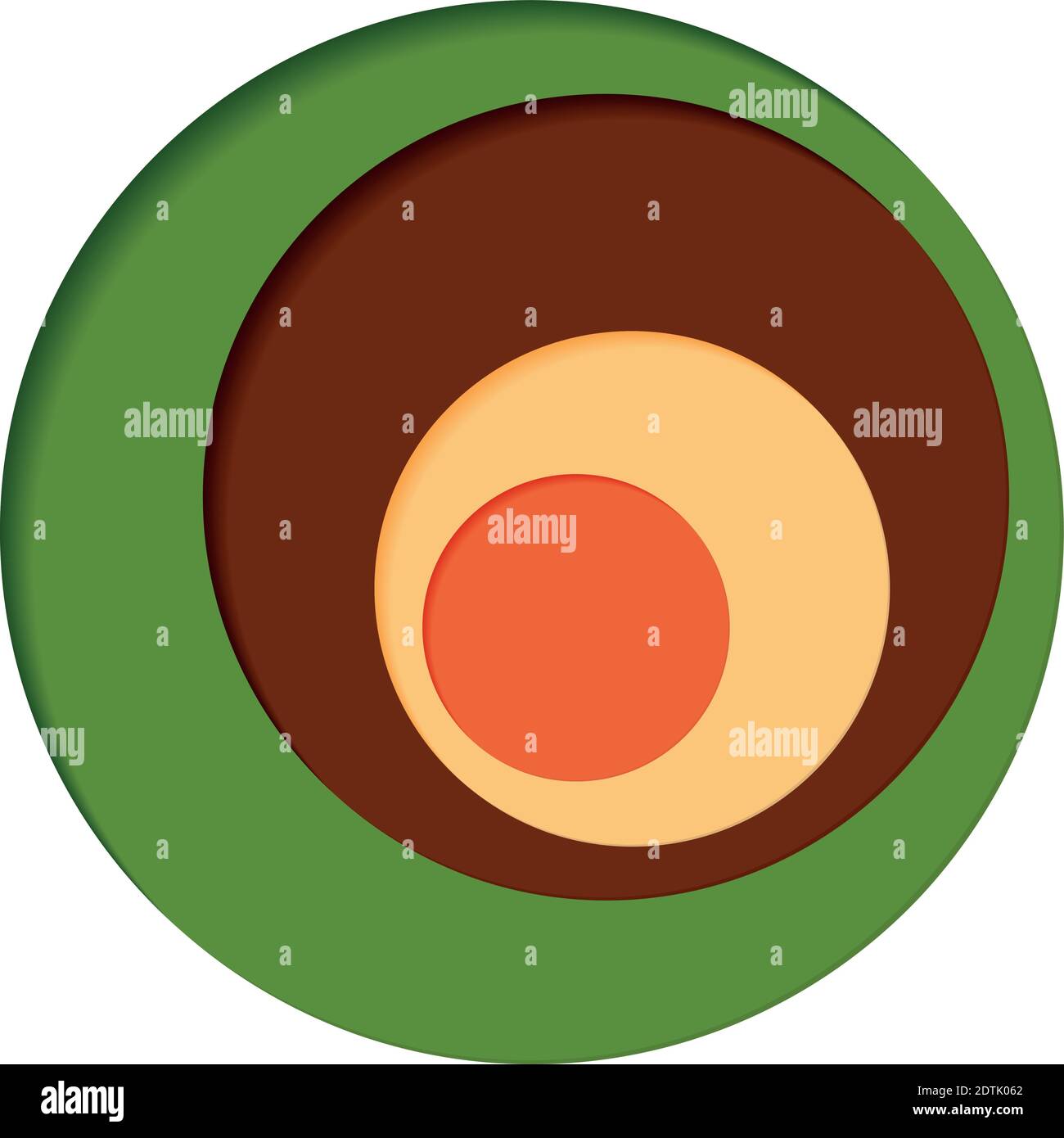 Round palette of four colors on a white background - Vector ...