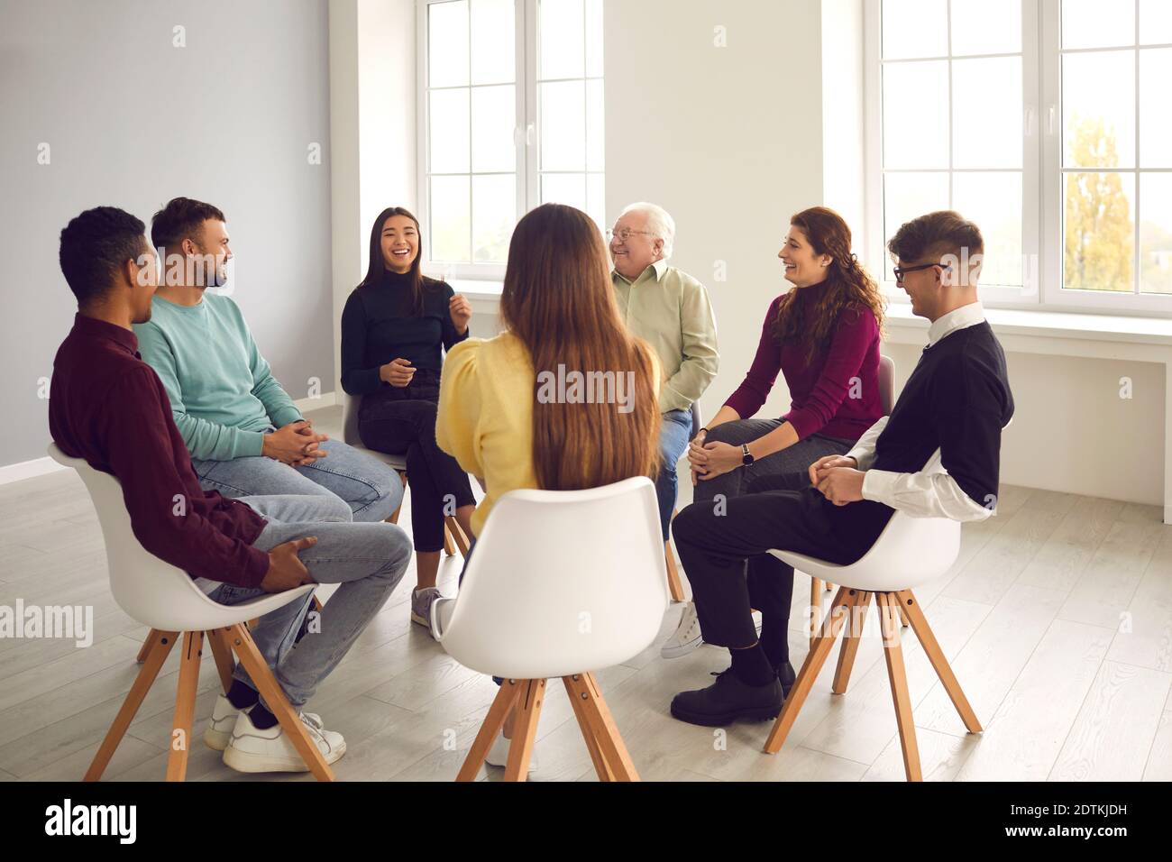 Psychological support, cooperation, teamwotk, unity, togetherness concept Stock Photo