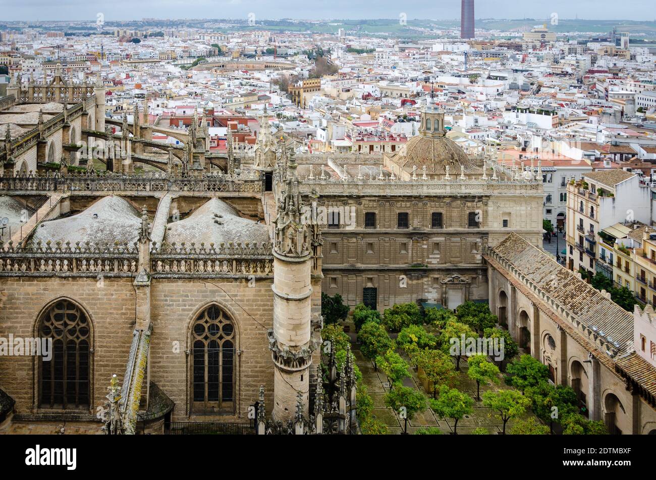 The view from Seville Cathedral, Spain Stock Photo
