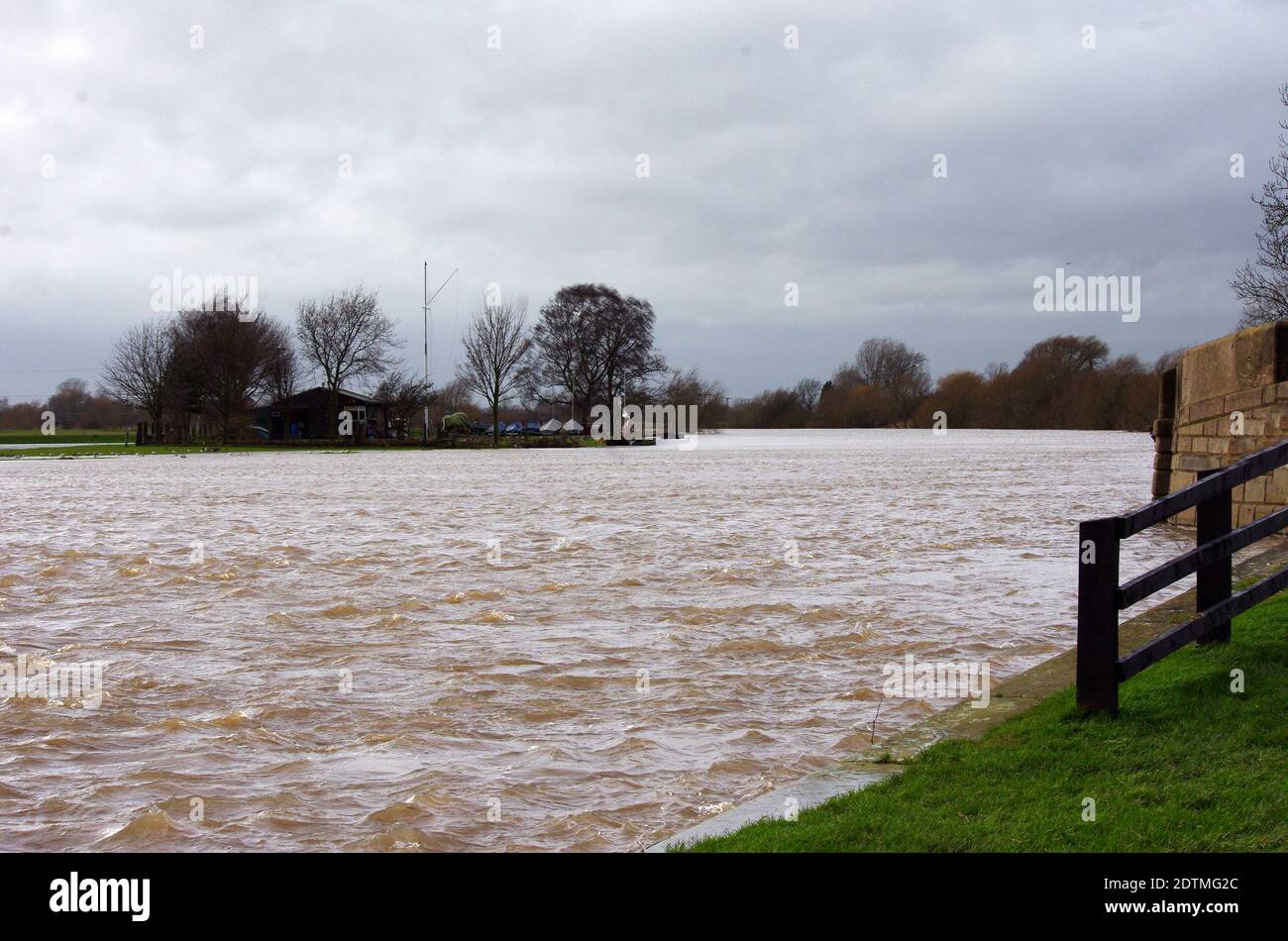 Swollen river in full flow Stock Photo Alamy