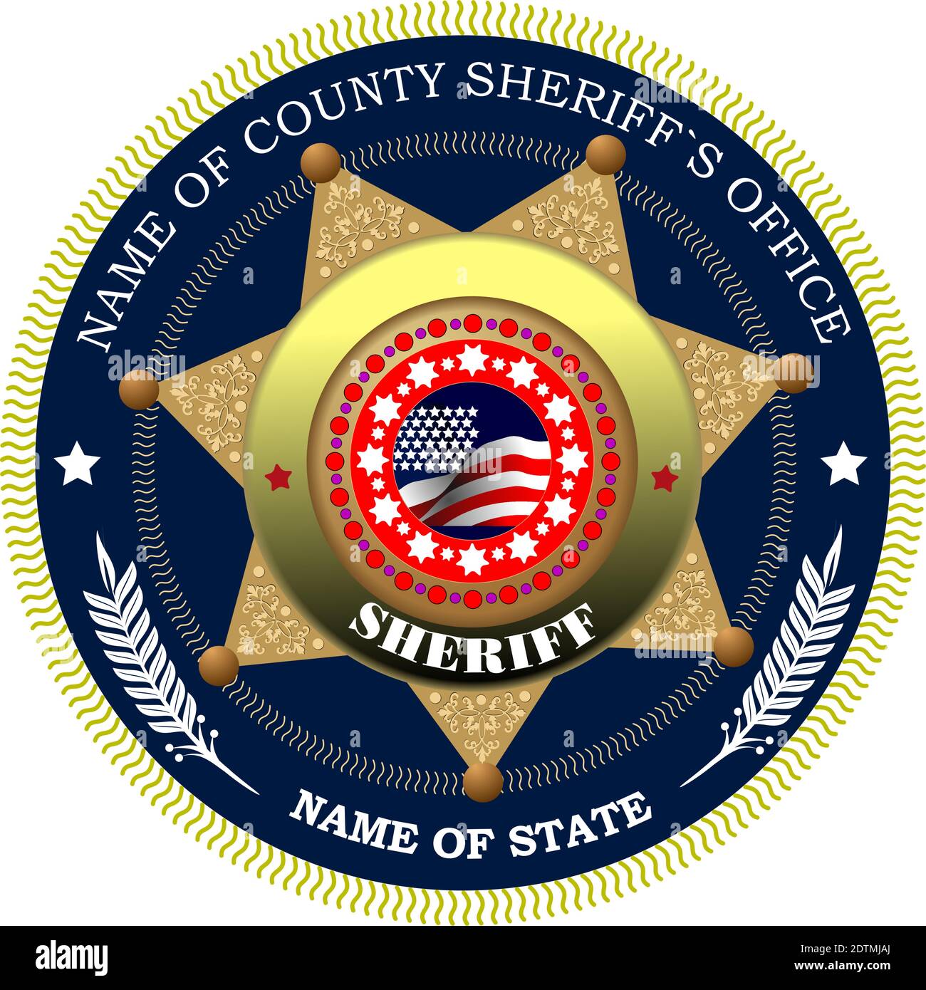 Sheriffs badge hi-res stock photography and images - Alamy