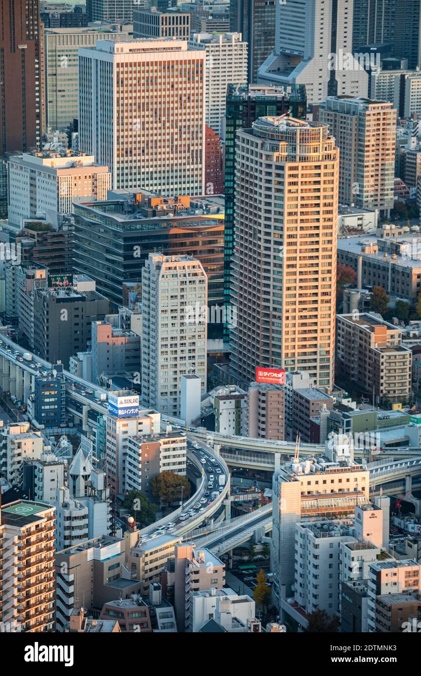Japan, Tokyo City, Minato Ku, shuto expressway Stock Photo