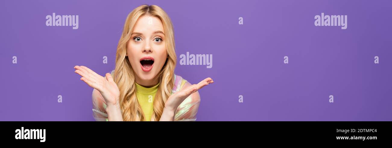 Shocked beautiful blonde woman surprise hi-res stock photography and ...