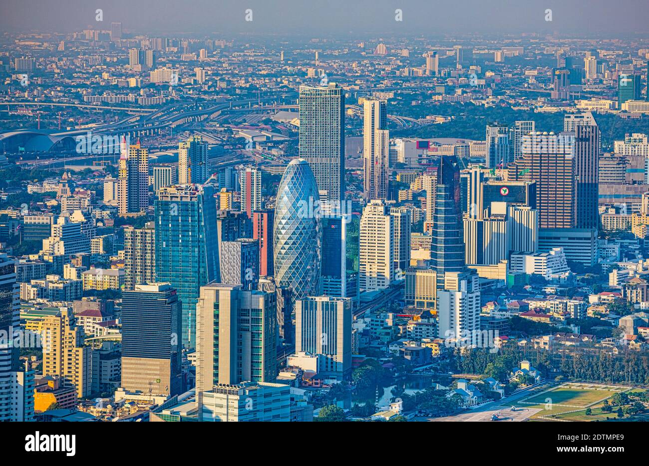 Thailand, Bangkok City, Pha Yatai Distric sky line Stock Photo