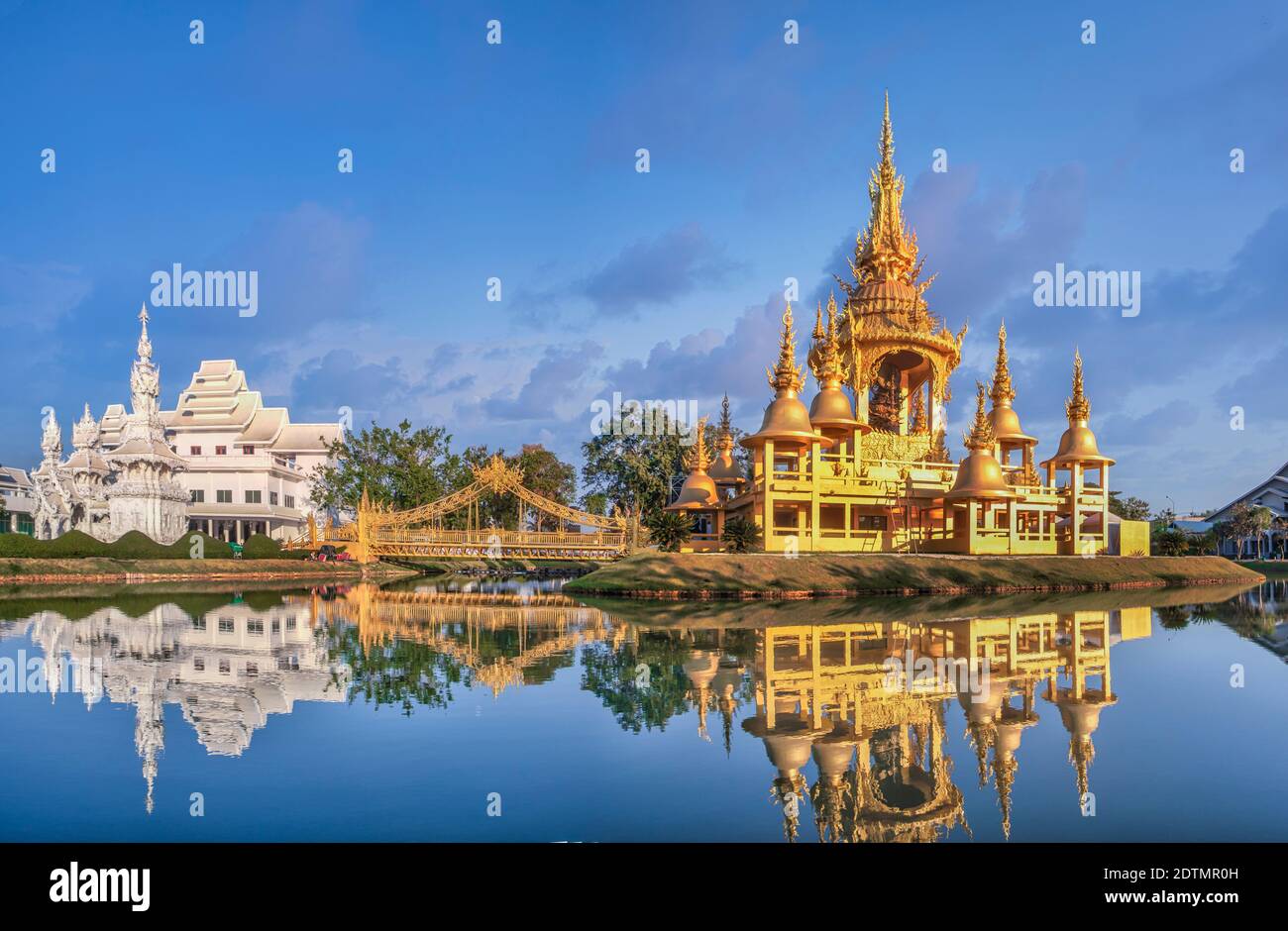 Thailand, Chiang Rai City, The White Temple (Wat Rong Khun) Stock Photo