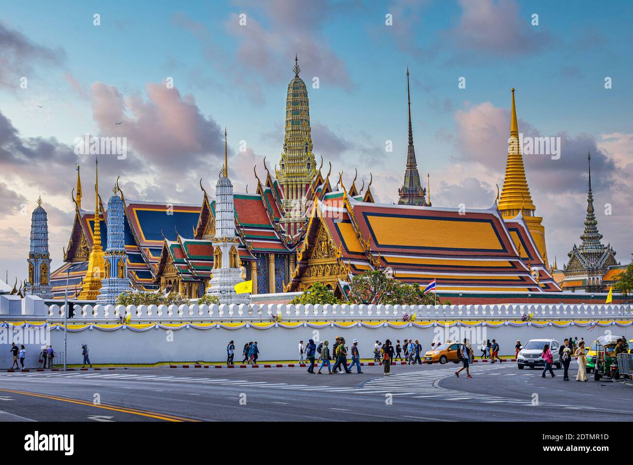 Thailand, Bangkok City, What Phra Kaew and Gran Palace Stock Photo