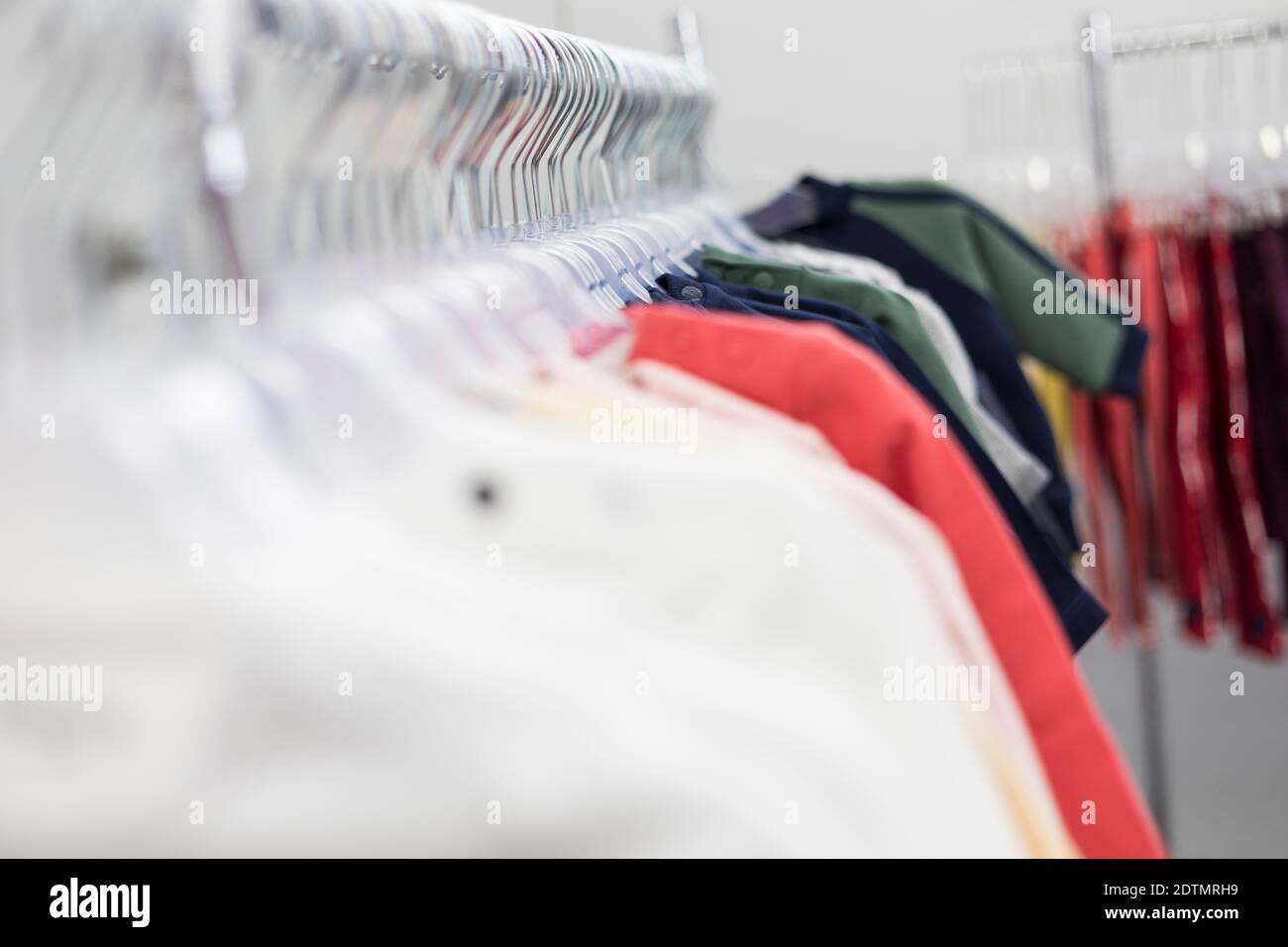 Baby articles, clothes in a shop Stock Photo - Alamy