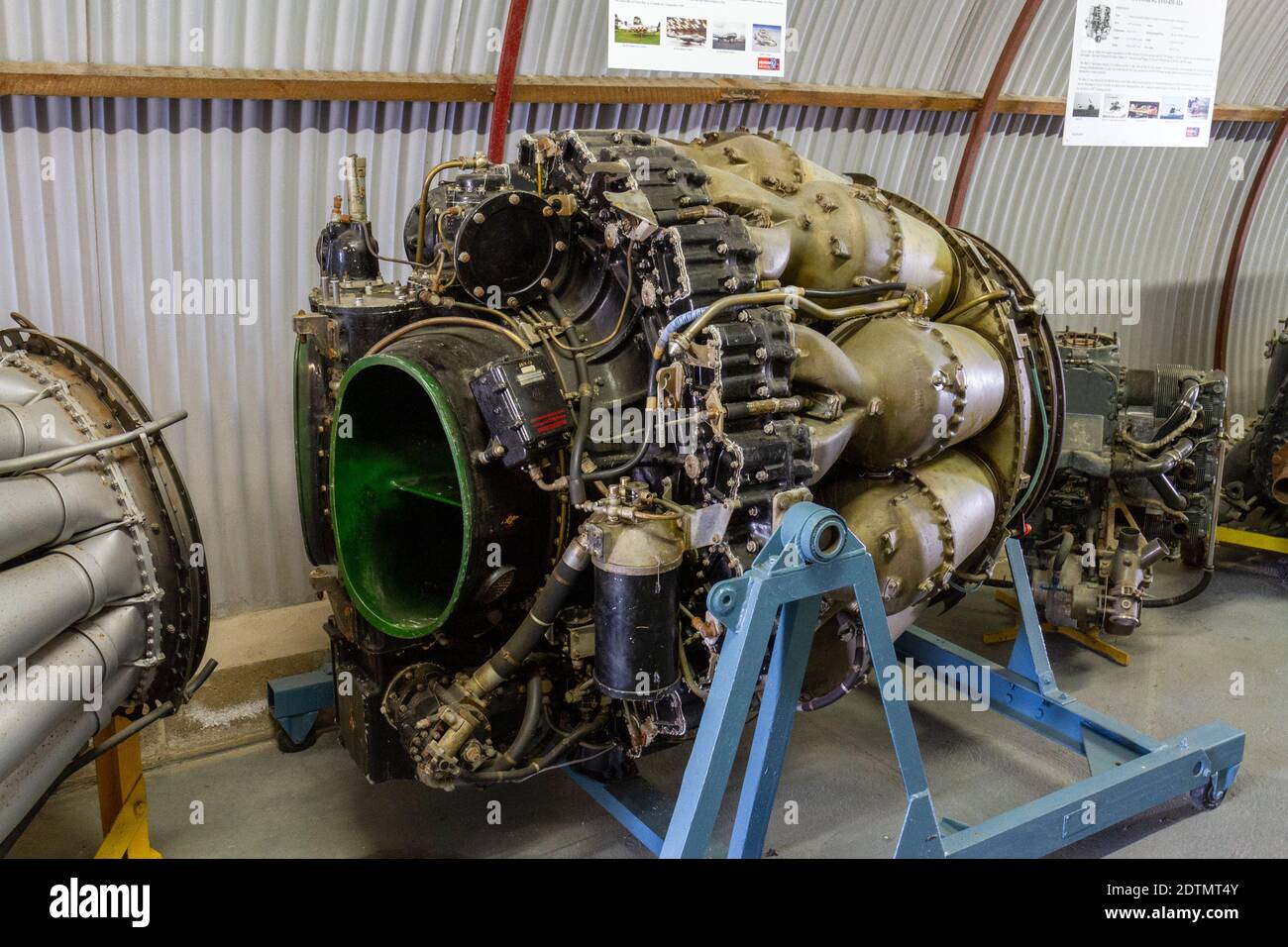 A de Havilland Ghost 48/103 turbojet engine, Engine Building, Newark Air Museum, near Newark-on-Trent, Nottinghamshire, UK. Stock Photo