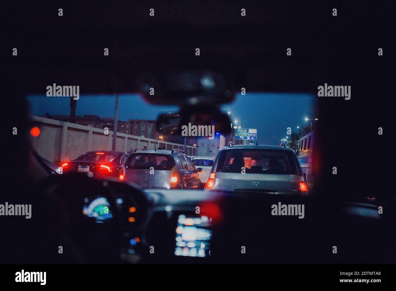 Traffic in Cairo, Egypt Stock Photo