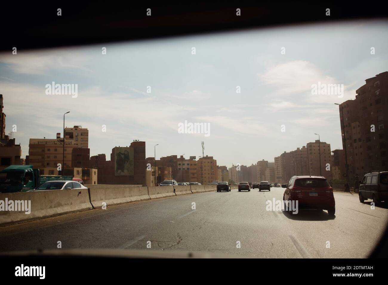 Traffic in Cairo, Egypt Stock Photo