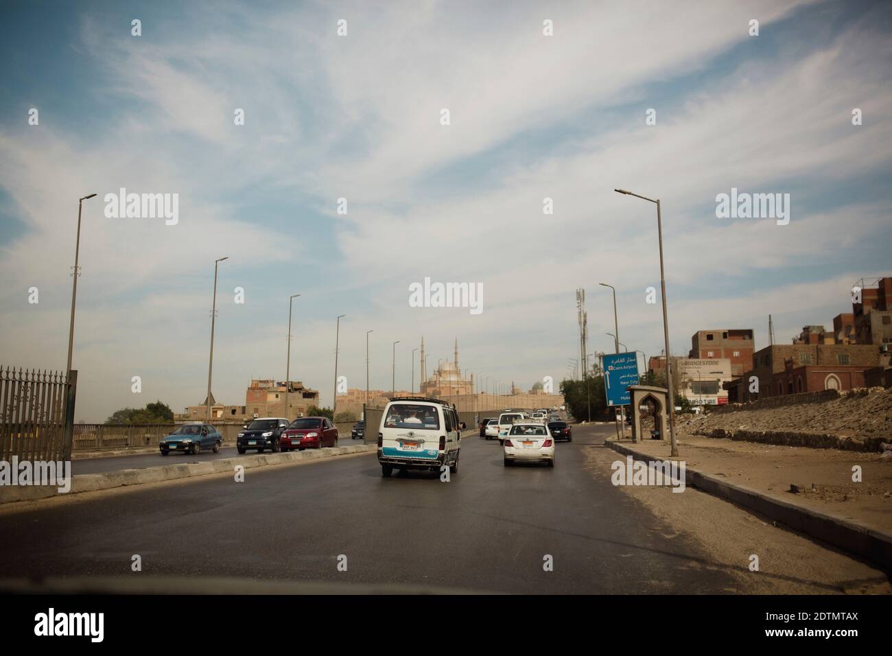 Traffic in Cairo, Egypt Stock Photo