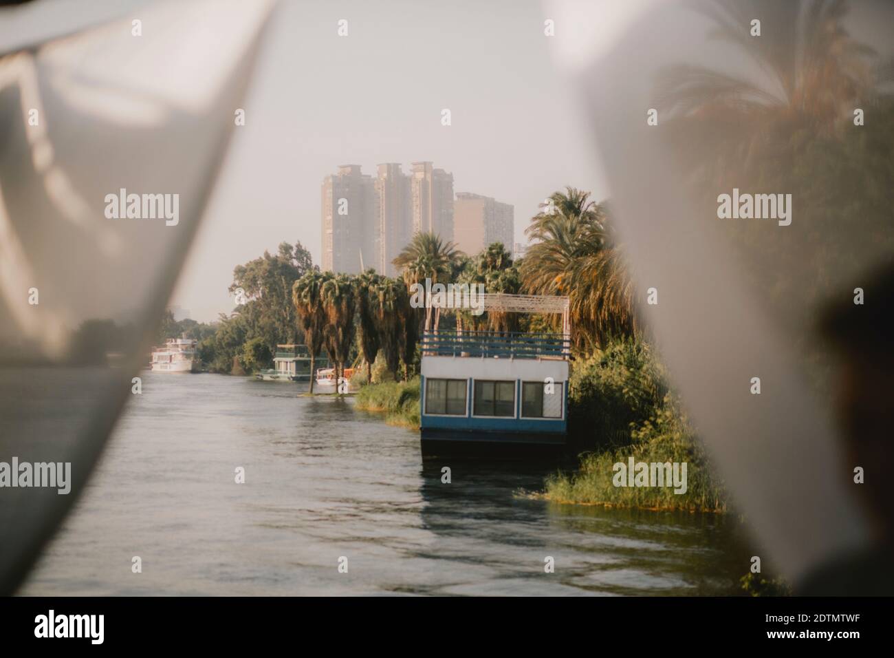 Views from the Nile River, Cairo, Egypt Stock Photo