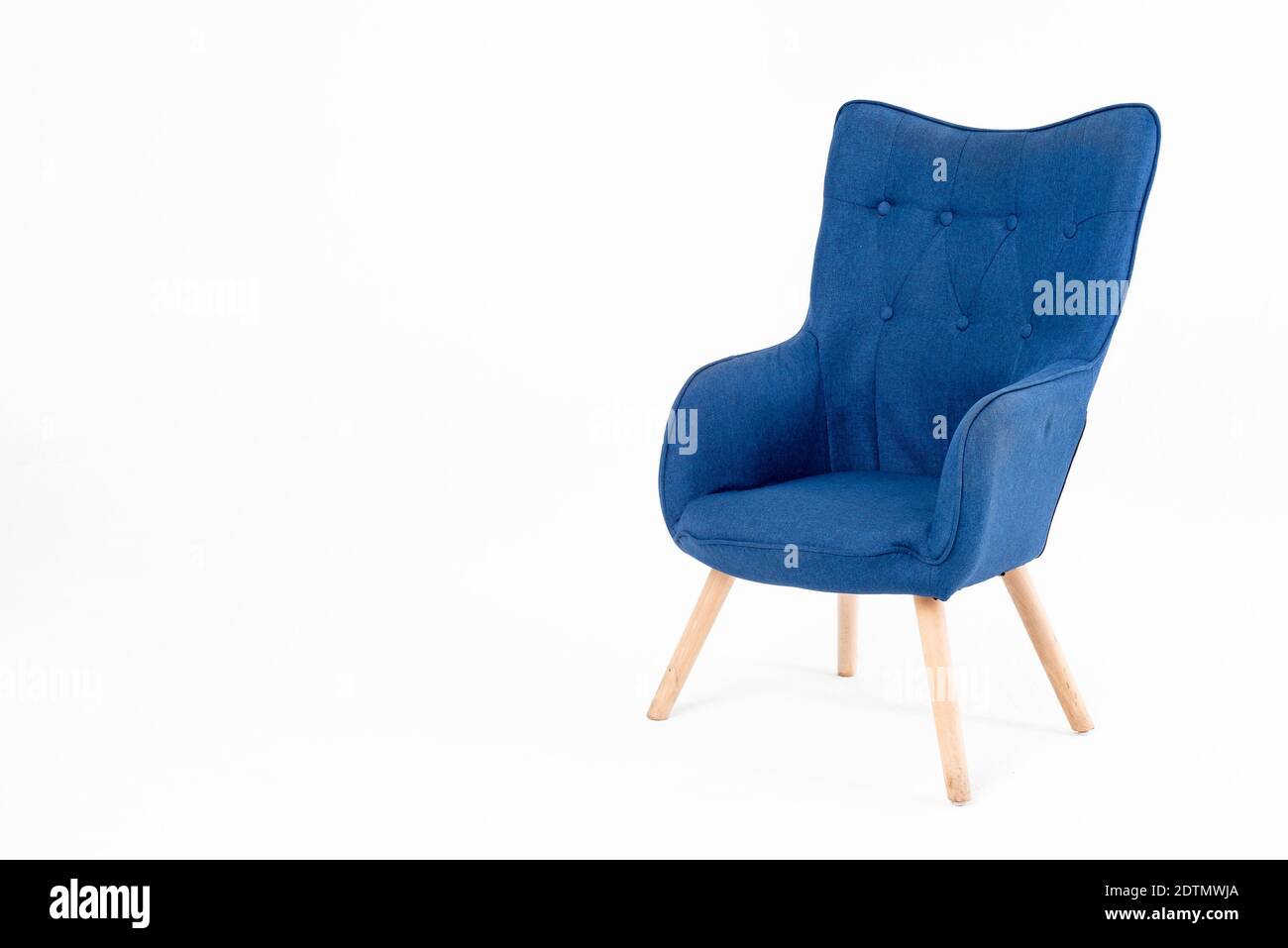 High Angle View Of Empty Chair Against White Background Stock Photo Alamy