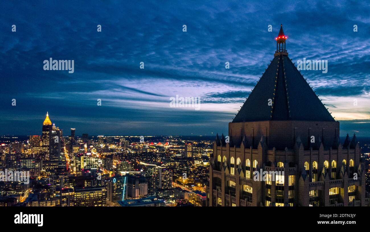 Aerial view Skyline of downtown Atlanta, Georgia, USA Stock Photo - Alamy