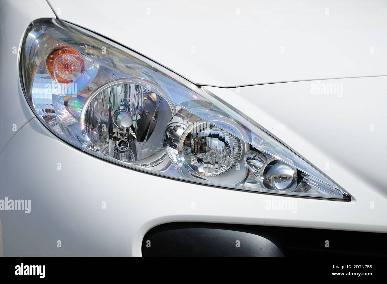 Modern car headlight design Stock Photo Alamy