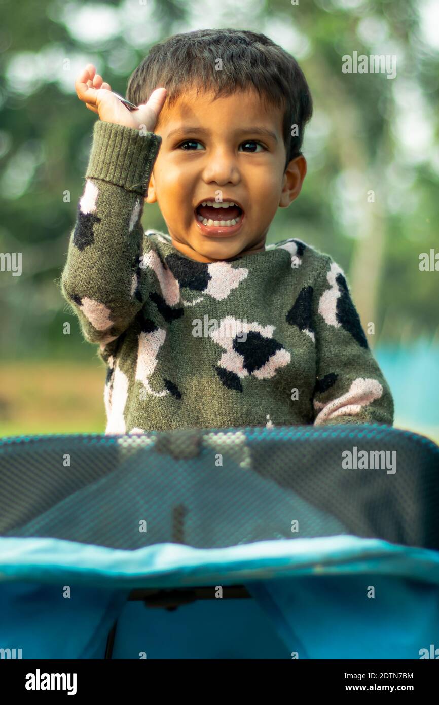 The best way to make children good is to make them happy Stock Photo