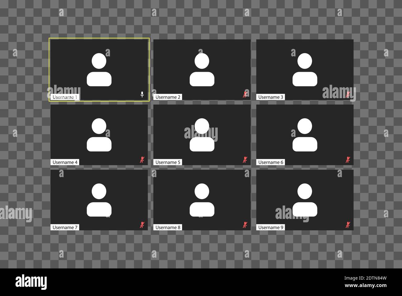 Individual video screen Stock Vector Images - Alamy