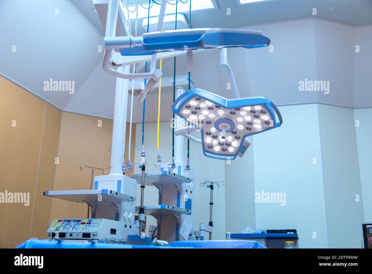 Equipment And Medical Devices In Modern Operating Room. Stock Photo