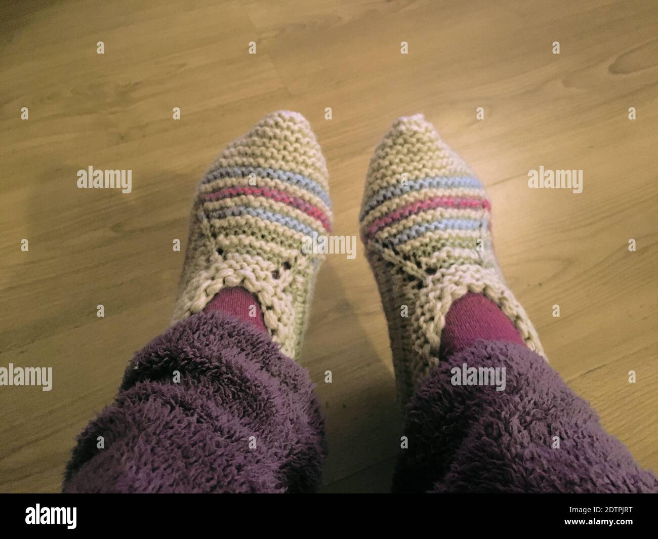 One sock on floor hi-res stock 
