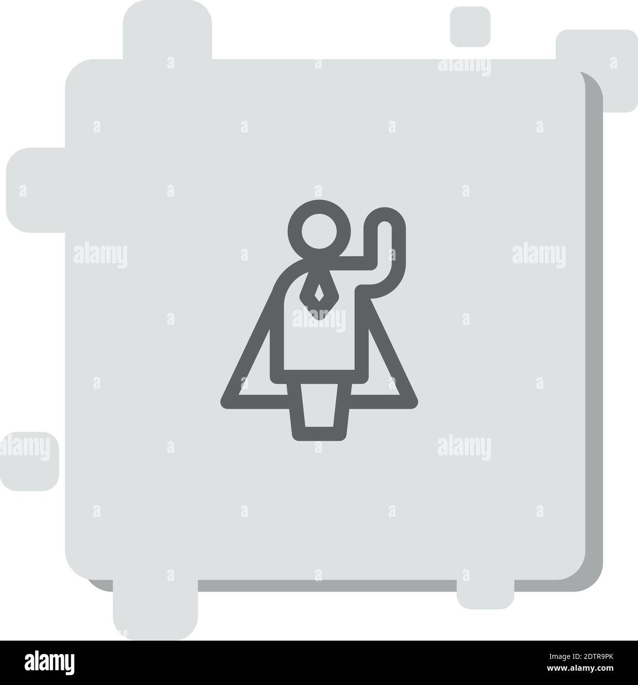 SUPERWOMAN vector icon modern simple vector illustration Stock Vector
