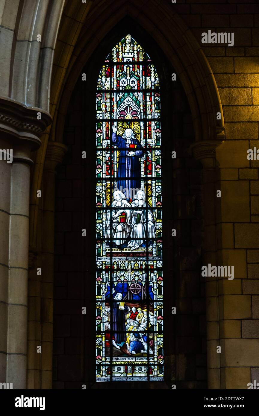 Truro Cathedral. Stained Glass Window Stock Photo Alamy