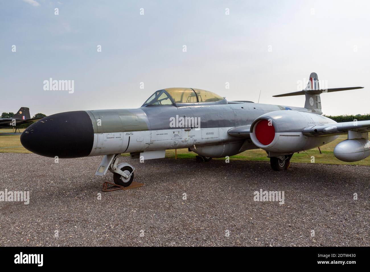 An Armstrong-Whitworth Meteor NF(T) 14 (WS739), Newark Air Museum, near Newark-on-Trent, Nottinghamshire, UK. Stock Photo
