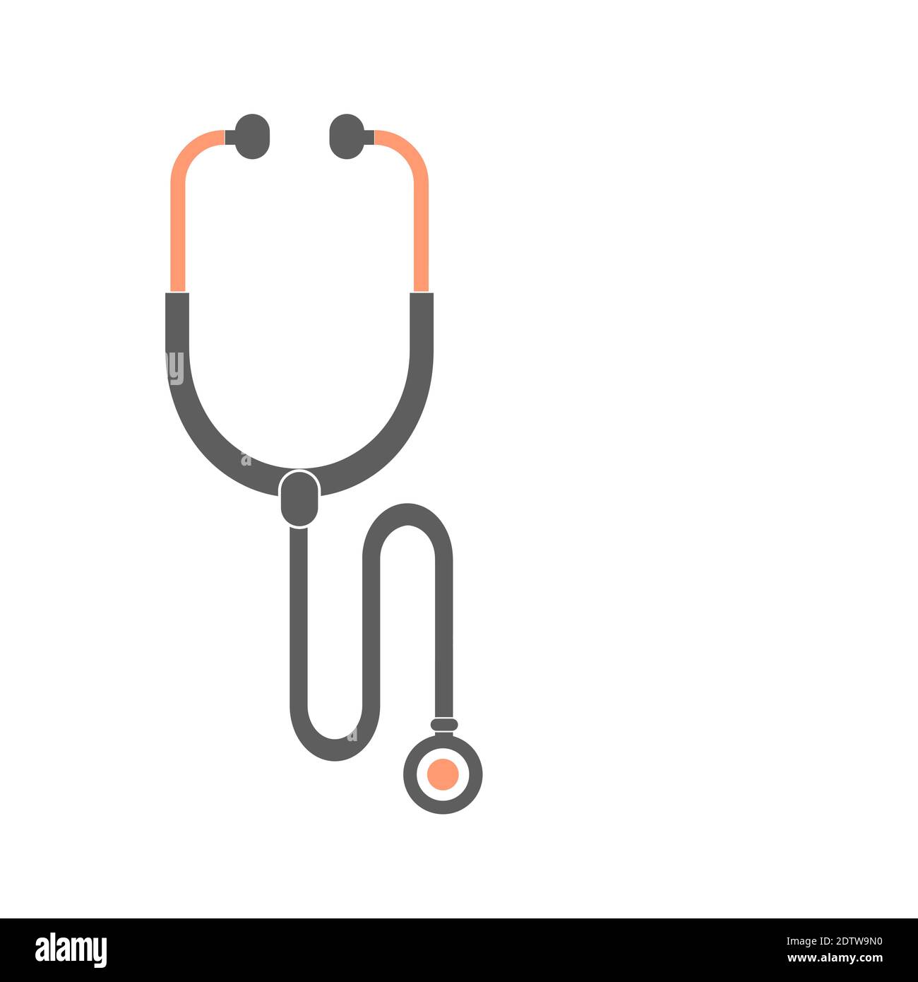 Stethoscope vector health care medical doctor logo Stock Vector Image