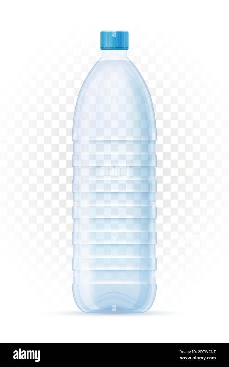 plastic bottle for drinking water transparent vector illustration ...