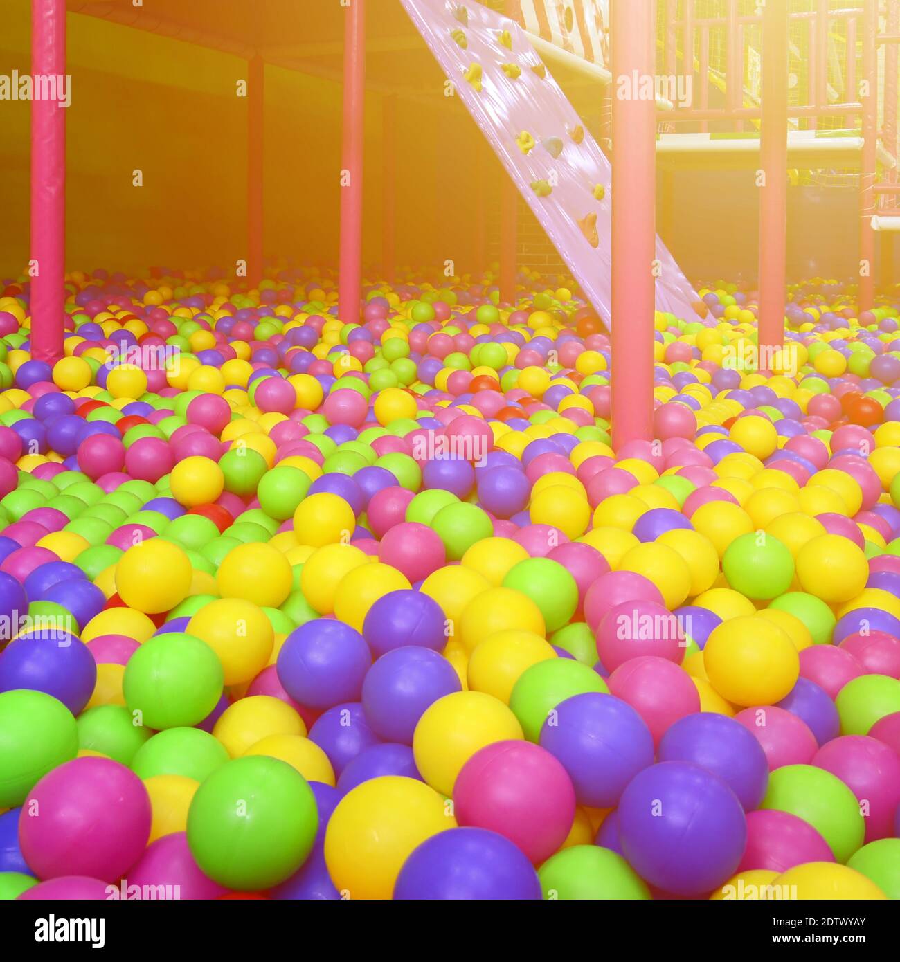 Multi Colored Balls At Playground Stock Photo Alamy