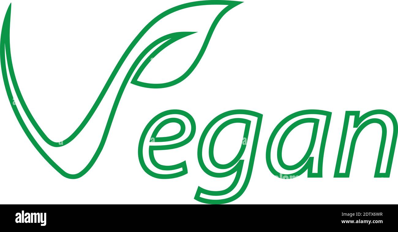 Vegetarian symbol with leaves, vegan, logo Stock Vector Image & Art Alamy