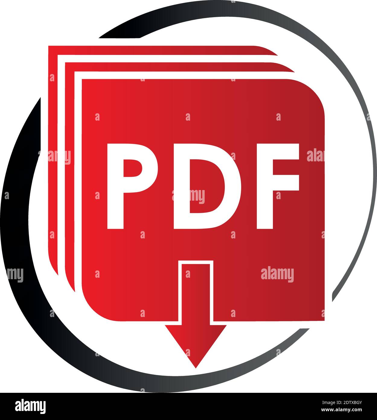 PDF file vector icon, download, logo Stock Vector Image & Art - Alamy