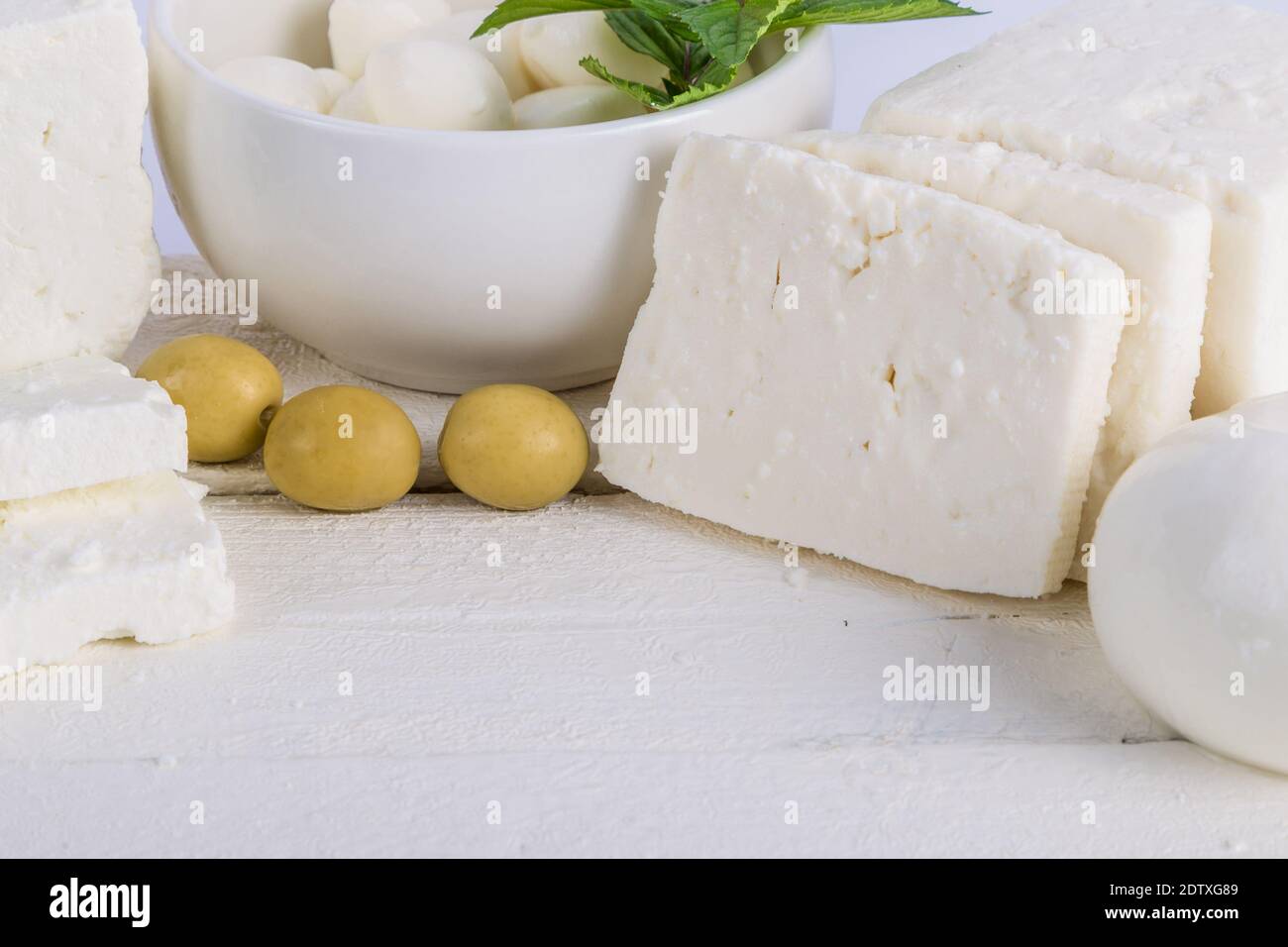 Mozzarella block hi-res stock photography and images - Alamy