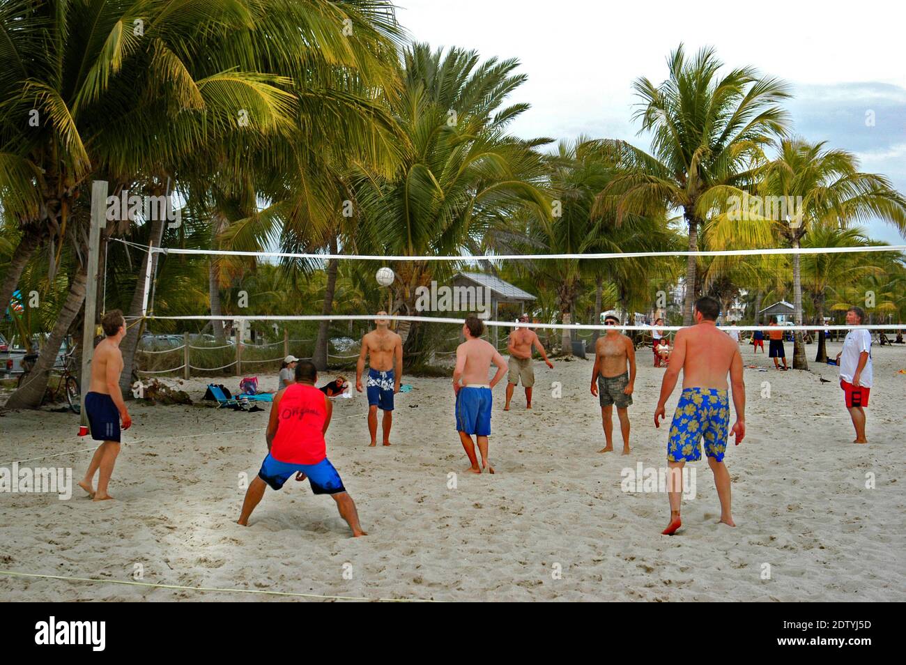 Beach volleyball in Key West Florida Stock Photo Alamy