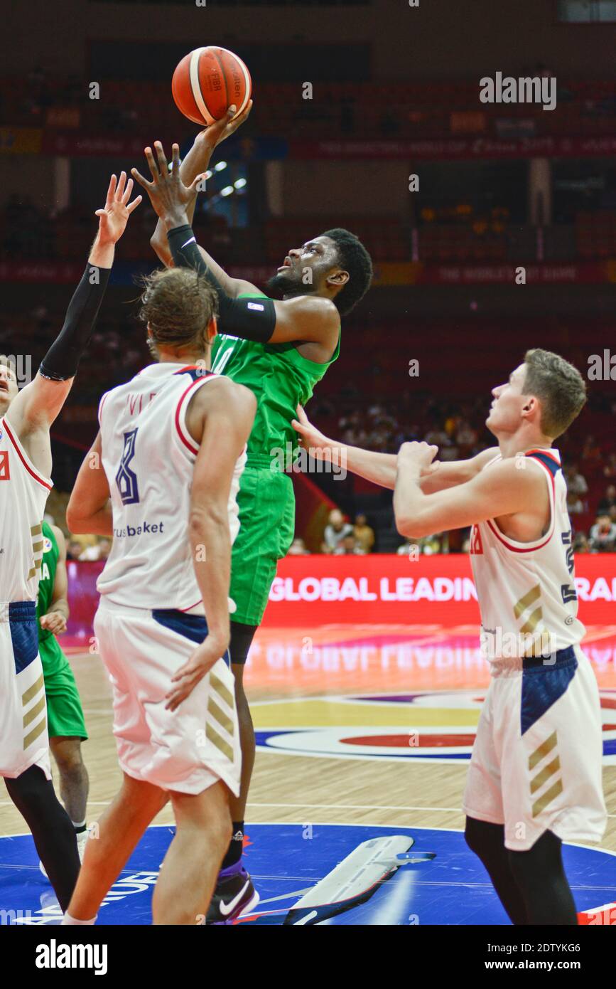 Chimezie Metu (Nigeria). FIBA Basketball World Cup China 2019. First Round Stock Photo