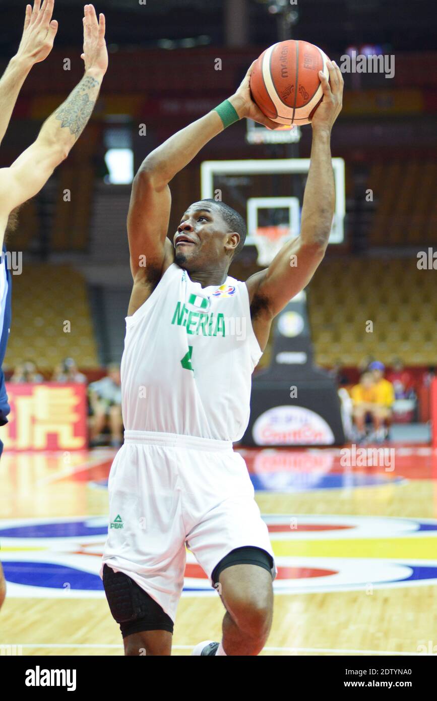 Ben Uzoh (Nigeria). FIBA Basketball World Cup China 2019. First Round Stock Photo