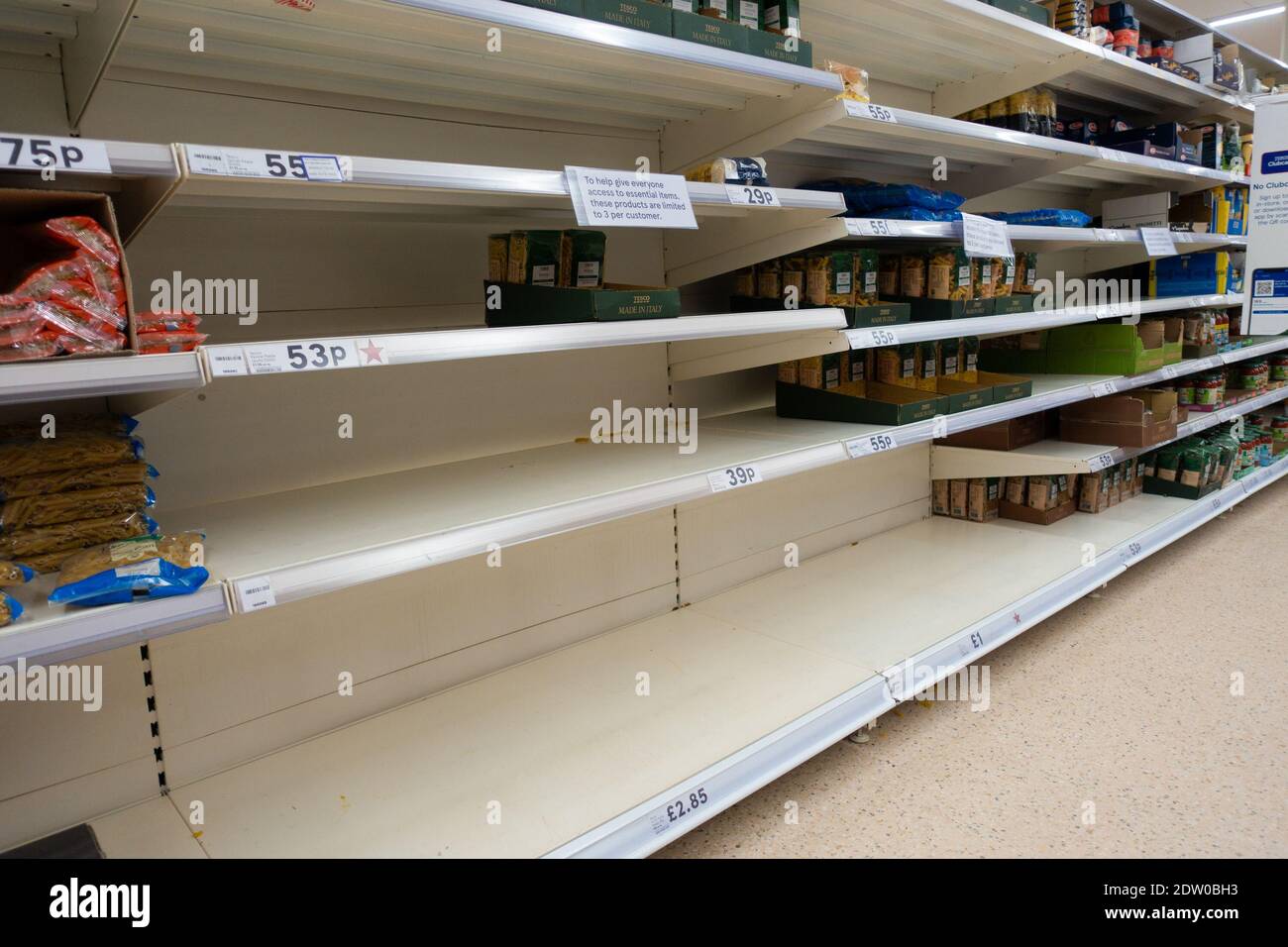 Empty shelves supermarket uk hires stock photography and images Alamy