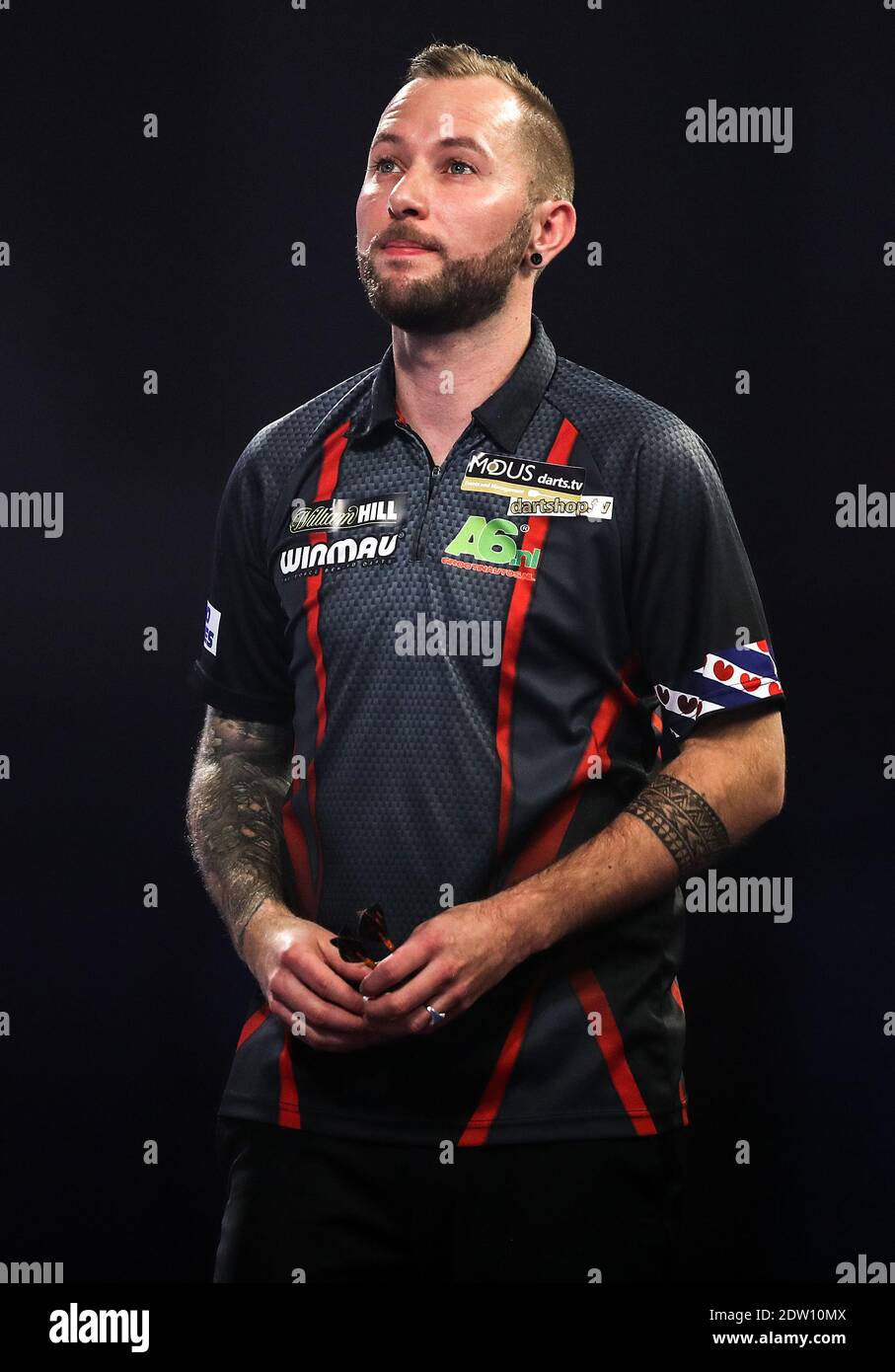 Danny Noppert in during day eight of the William Hill Darts Championship Alexandra Palace, Stock Photo - Alamy