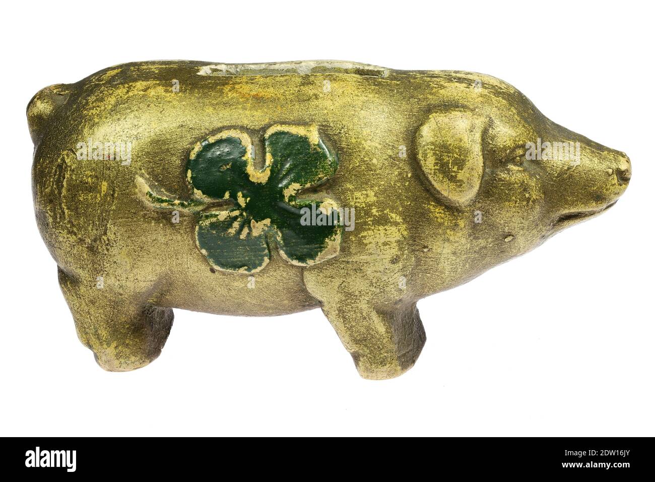 antique piggy bank isolated on white background Stock Photo - Alamy