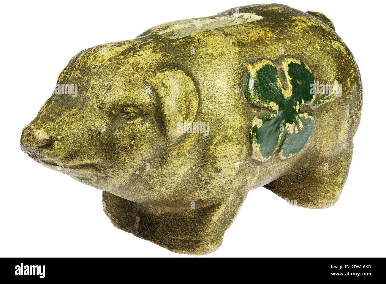 antique piggy bank isolated on white background Stock Photo - Alamy