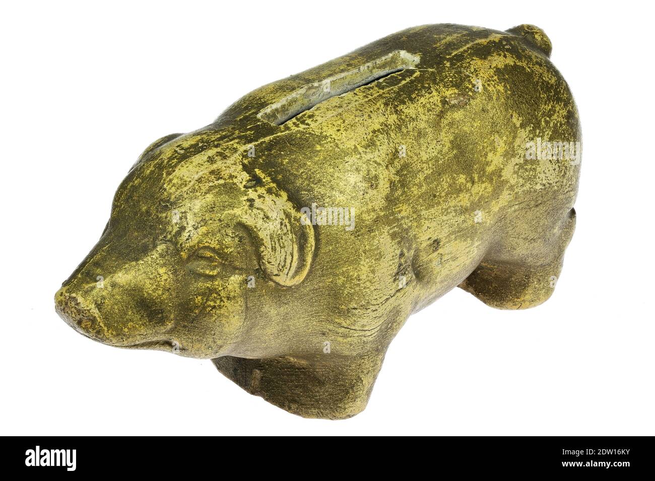 antique piggy bank isolated on white background Stock Photo - Alamy