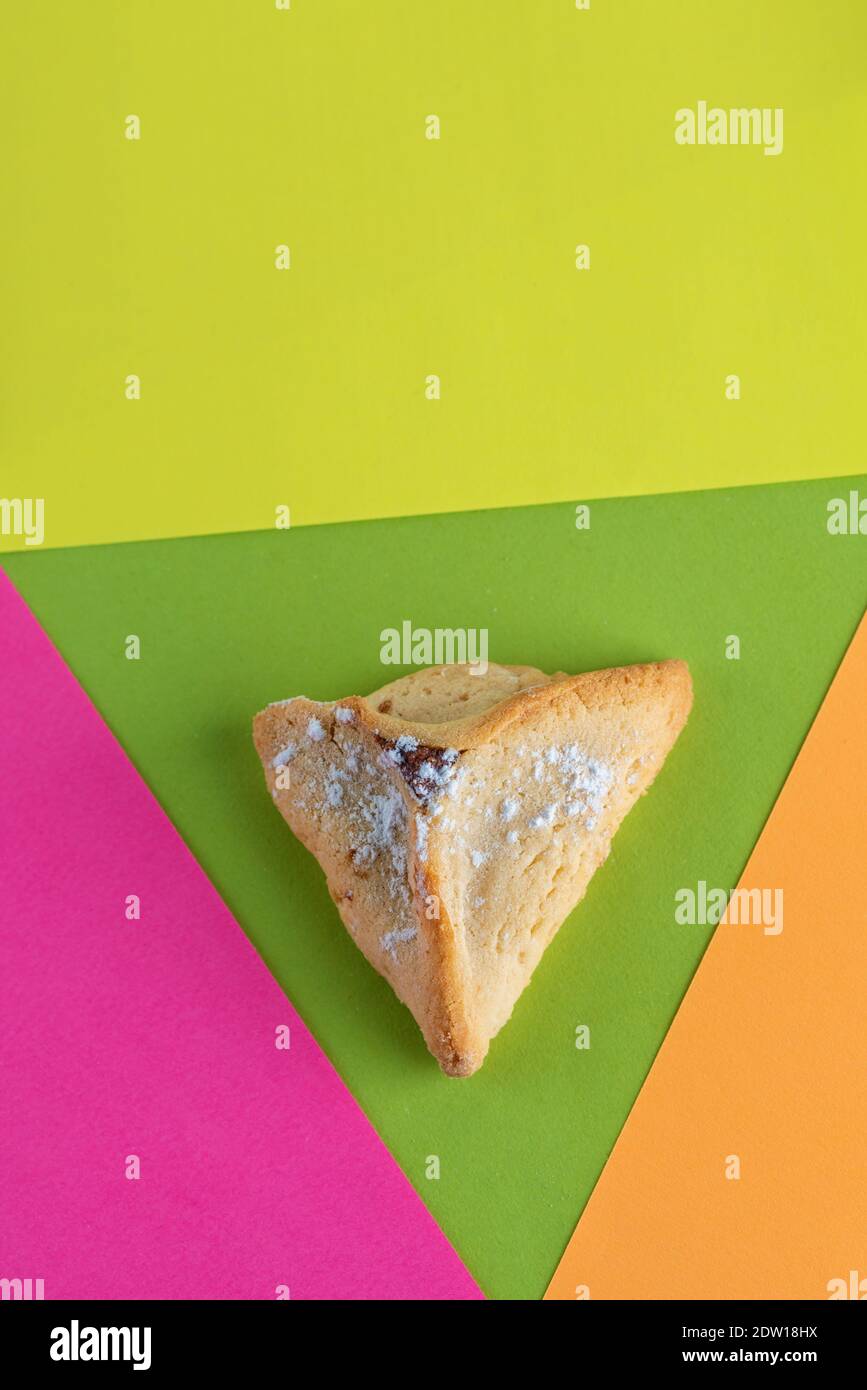 Traditional Jewish Pastry, Hamantaschen, Served During Purim On Modern