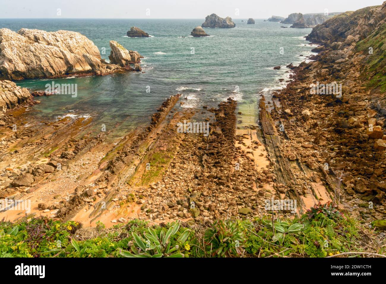 Coastal and oceanic landforms Stock Photo