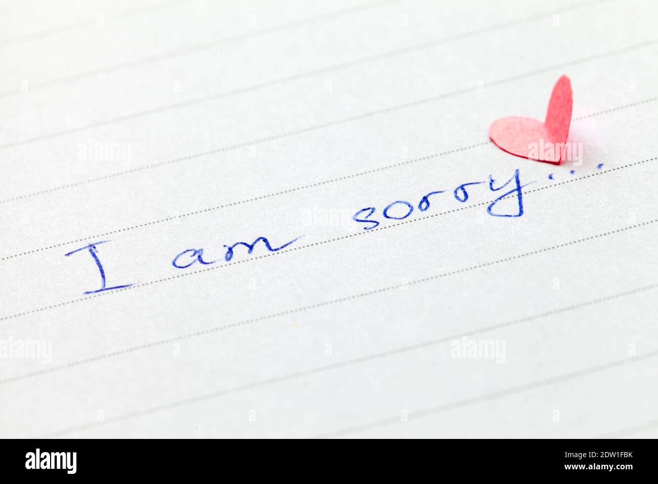I Am Sorry High Resolution Stock Photography And Images Alamy