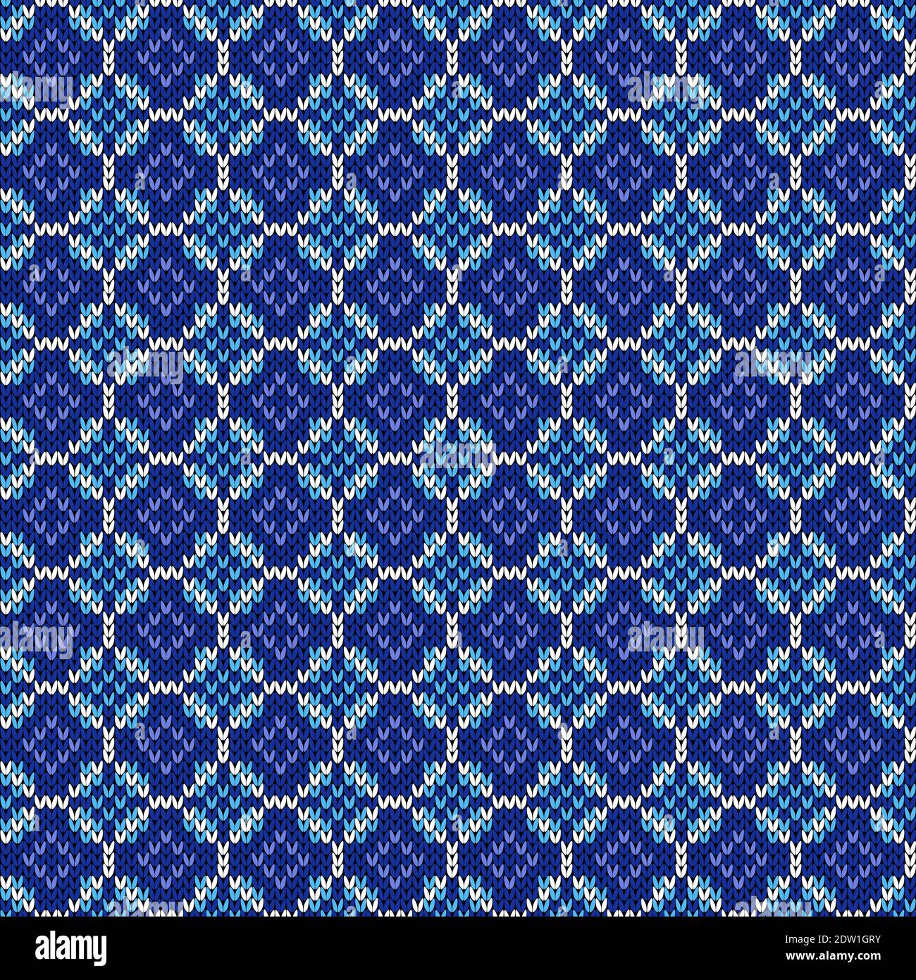 Geometrical ornate seamless knitted vector pattern as a fabric texture ...