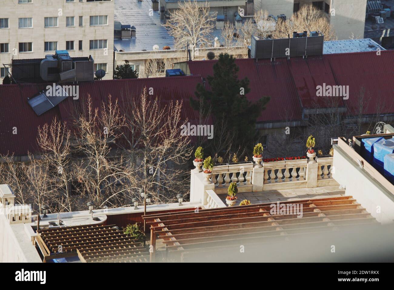 Rooftops Of Tehran Stock Photo Alamy
