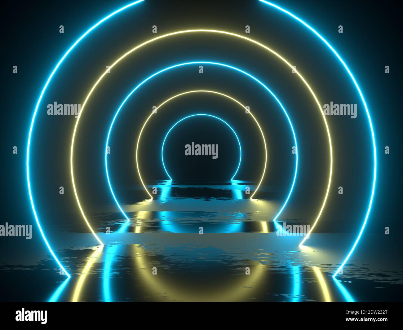 Neon light arch laser hi-res stock photography and images - Alamy